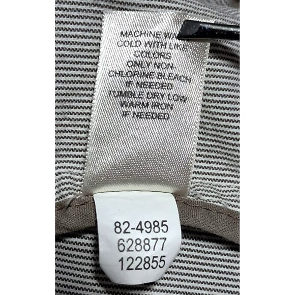 J Jill Shacket Shirt Jacket Top Womens Size XL Long Sleeve Pinstriped Epaulets B - Picture 12 of 13